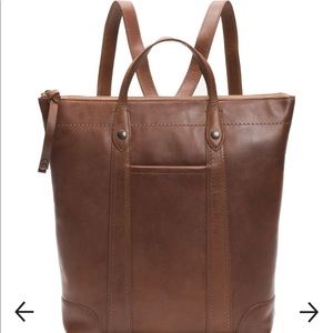 Frye Melissa Zip Leather Backpack
